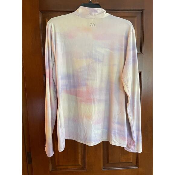 Calia Women's UV Long Sleeve 1/2 Zip Golf Shirt Soft Clouds Lilac (XXL) - Picture 8 of 8